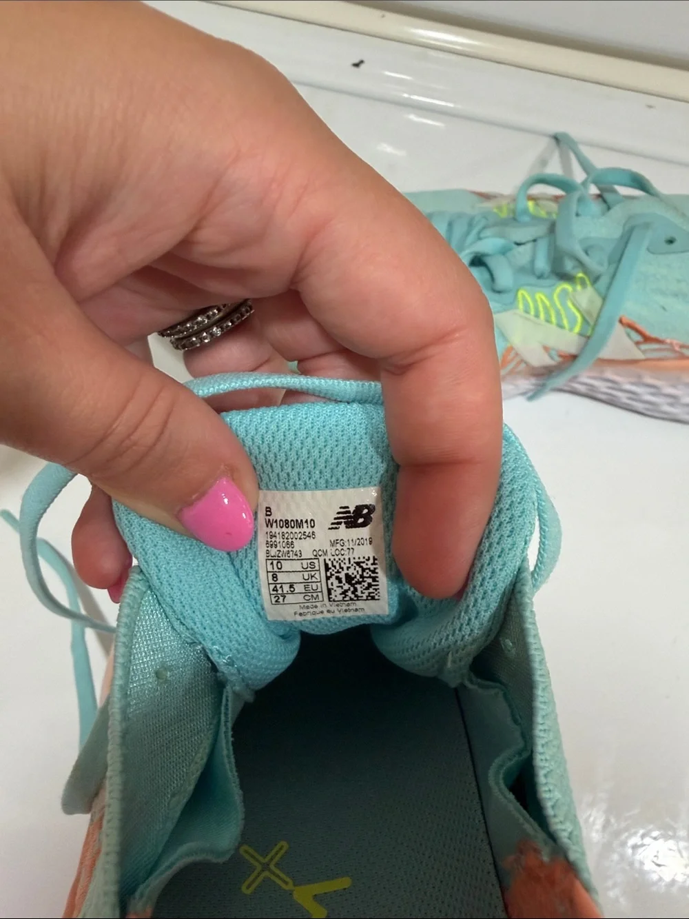 New Balance Women's Mint & Coral Performance Running Shoes